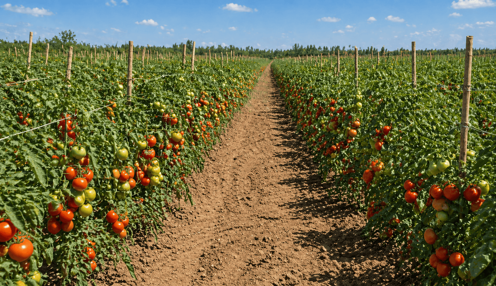 Huerto de tomates